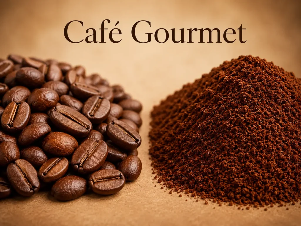 café gourmet grãos e moído